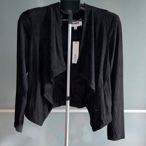 BB Dakota Women's Black Draped Blazer